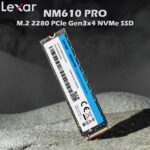 Lexar NM610 PRO 500GB NVMe SSD M.2 2280 With PCIe Gen3x4 Interface, Up To 3300MB/s Read Speed, NVMe 1.4 Technology, Compact Design, High Endurance 120TBW