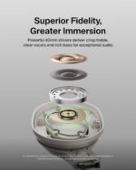 Belkin SoundForm Surround Bluetooth Over-Ear Headphones, Noise Cancelling Headphones, Wireless with 60H Playtime and Soft Ear Cups , for iPhone, Galaxy, iPad | Beige Sand ~ AUD009HQSA