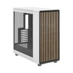 FD-C-NOR1X-04 Fractal North XL Mid-Tower CASE CHALK WHITE CLEAR TINT Fractal North XL Chalk White TG Clear PC Case – Tempered Glass Side Panel, E-ATX Support, 420 mm Radiator Capacity, 413 mm GPU Clearance, 3× 140 mm Aspect PWM Fans, Mesh Top & Wood Front Design ~ FD-C-NOR1X-04