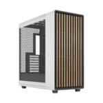 FD-C-NOR1X-04 Fractal North XL Mid-Tower CASE CHALK WHITE CLEAR TINT Fractal North XL Chalk White TG Clear PC Case – Tempered Glass Side Panel, E-ATX Support, 420 mm Radiator Capacity, 413 mm GPU Clearance, 3× 140 mm Aspect PWM Fans, Mesh Top & Wood Front Design ~ FD-C-NOR1X-04