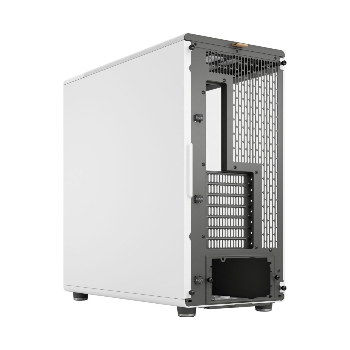 FD-C-NOR1X-04 Fractal North XL Mid-Tower CASE CHALK WHITE CLEAR TINT Fractal North XL Chalk White TG Clear PC Case – Tempered Glass Side Panel, E-ATX Support, 420 mm Radiator Capacity, 413 mm GPU Clearance, 3× 140 mm Aspect PWM Fans, Mesh Top & Wood Front Design ~ FD-C-NOR1X-04