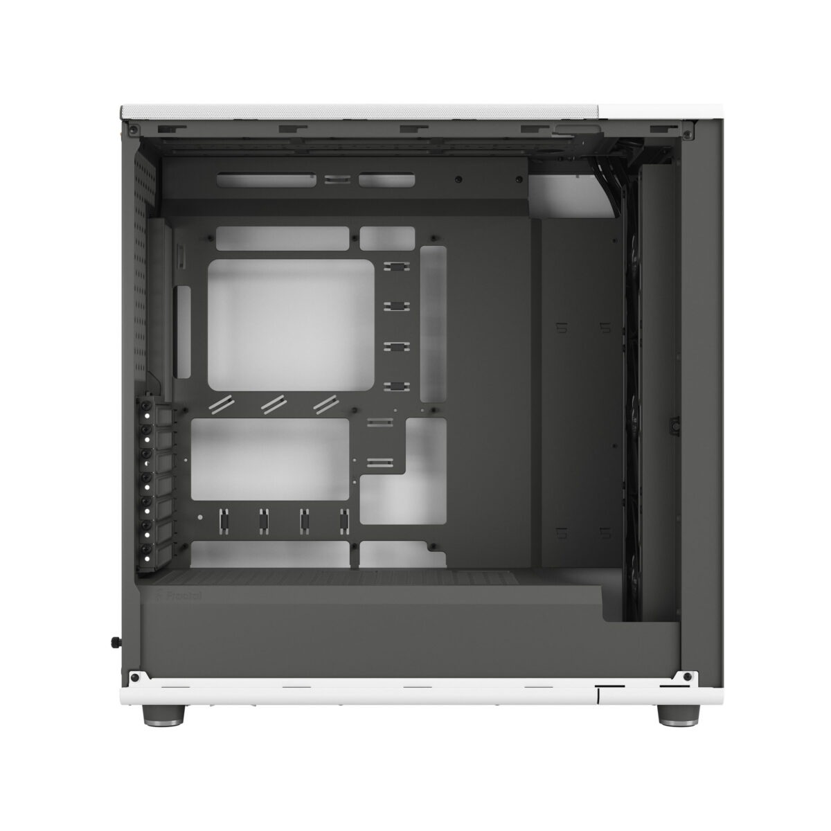 FD-C-NOR1X-04 Fractal North XL Mid-Tower CASE CHALK WHITE CLEAR TINT Fractal North XL Chalk White TG Clear PC Case – Tempered Glass Side Panel, E-ATX Support, 420 mm Radiator Capacity, 413 mm GPU Clearance, 3× 140 mm Aspect PWM Fans, Mesh Top & Wood Front Design ~ FD-C-NOR1X-04