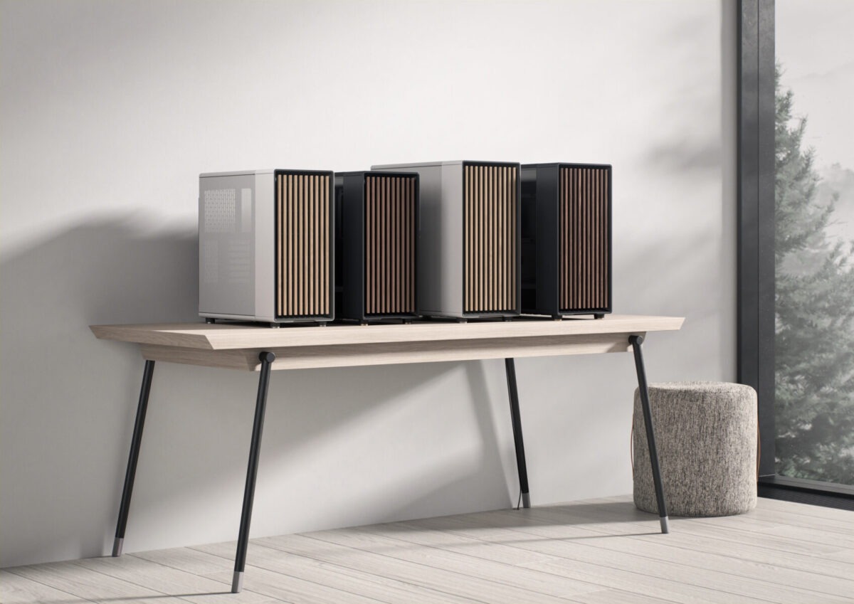 FD-C-NOR1X-04 Fractal North XL Mid-Tower CASE CHALK WHITE CLEAR TINT Fractal North XL Chalk White TG Clear PC Case – Tempered Glass Side Panel, E-ATX Support, 420 mm Radiator Capacity, 413 mm GPU Clearance, 3× 140 mm Aspect PWM Fans, Mesh Top & Wood Front Design ~ FD-C-NOR1X-04