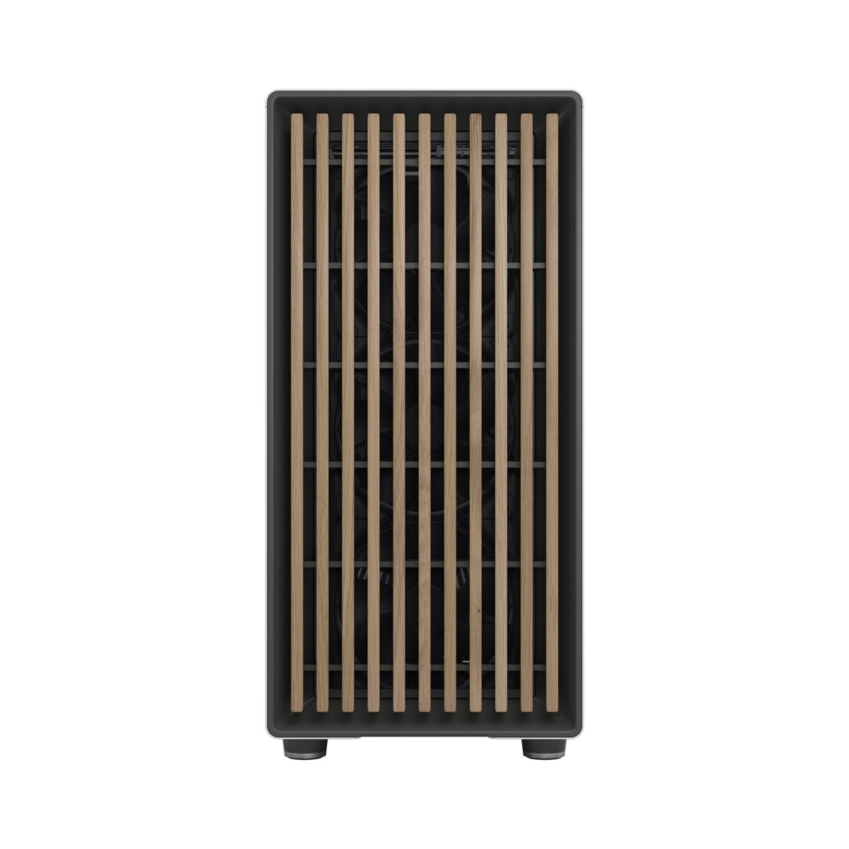 FD-C-NOR1X-03 Fractal North XL Mid-Tower CASE CHALK WHITE MESH SIDE PANEL Fractal North XL Chalk White Mesh PC Case – Open-Front Natural Ventilation E-ATX Support, 420 mm Radiator Capacity, 413 mm GPU Clearance, 3× 140 mm Aspect PWM Fans, Premium Mesh & Wood Front Design ~ FD-C-NOR1X-03