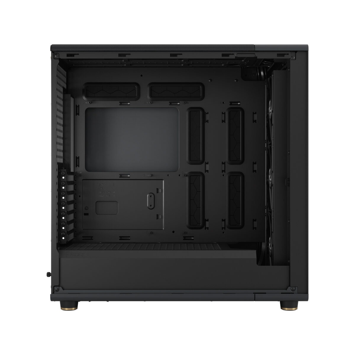 FD-C-NOR1X-01 Fractal North XL Mid-Tower CASE CHARCOAL Mesh Side Panel Fractal North XL Charcoal Mesh Mid Tower Case FD-C-NOR1X-01 – Open-Front Natural Ventilation, E-ATX Support, 413mm GPU Clearance, 420mm Radiator Ready, 3×140mm Fans Included | Charcoal Black ~  FD-C-NOR1X-01