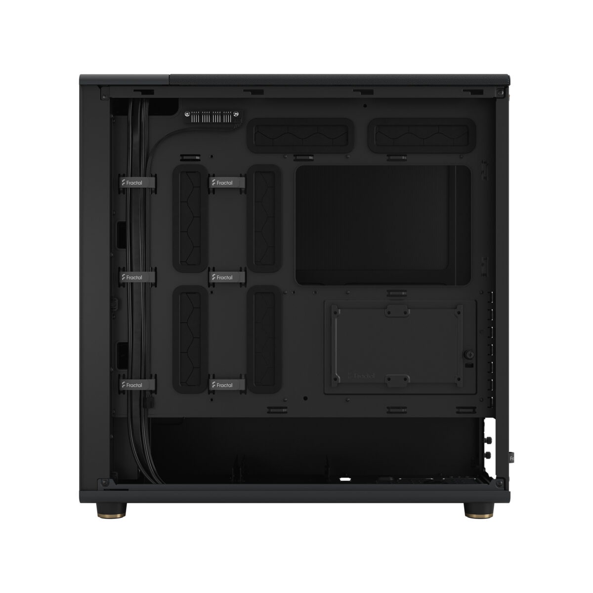 FD-C-NOR1X-01 Fractal North XL Mid-Tower CASE CHARCOAL Mesh Side Panel Fractal North XL Charcoal Mesh Mid Tower Case FD-C-NOR1X-01 – Open-Front Natural Ventilation, E-ATX Support, 413mm GPU Clearance, 420mm Radiator Ready, 3×140mm Fans Included | Charcoal Black ~  FD-C-NOR1X-01