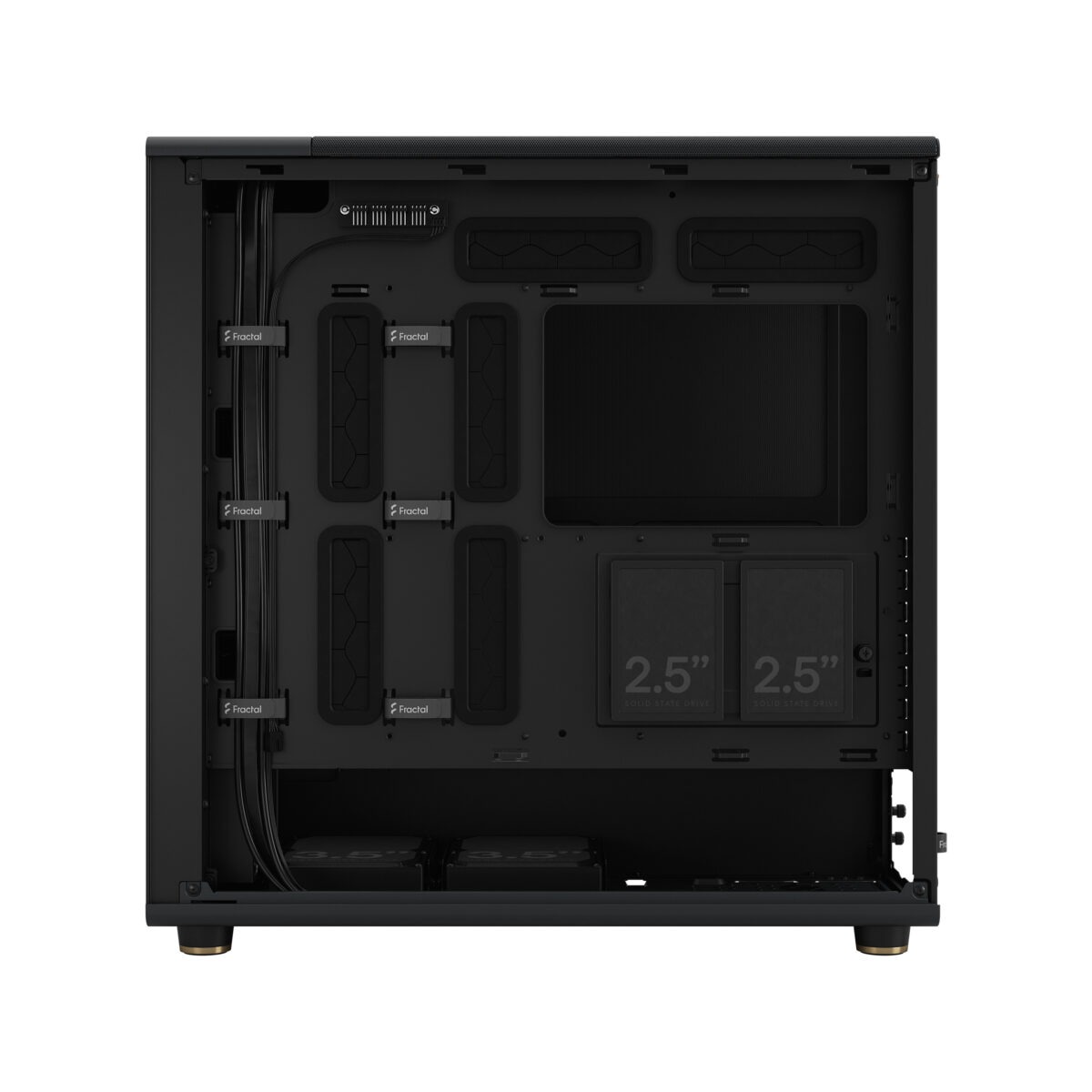 FD-C-NOR1X-01 Fractal North XL Mid-Tower CASE CHARCOAL Mesh Side Panel Fractal North XL Charcoal Mesh Mid Tower Case FD-C-NOR1X-01 – Open-Front Natural Ventilation, E-ATX Support, 413mm GPU Clearance, 420mm Radiator Ready, 3×140mm Fans Included | Charcoal Black ~  FD-C-NOR1X-01