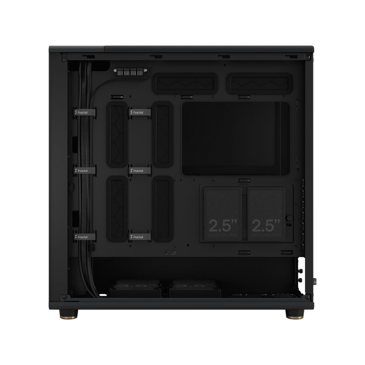 FD-C-NOR1X-01 Fractal North XL Mid-Tower CASE CHARCOAL Mesh Side Panel Fractal North XL Charcoal Mesh Mid Tower Case FD-C-NOR1X-01 – Open-Front Natural Ventilation, E-ATX Support, 413mm GPU Clearance, 420mm Radiator Ready, 3×140mm Fans Included | Charcoal Black ~  FD-C-NOR1X-01