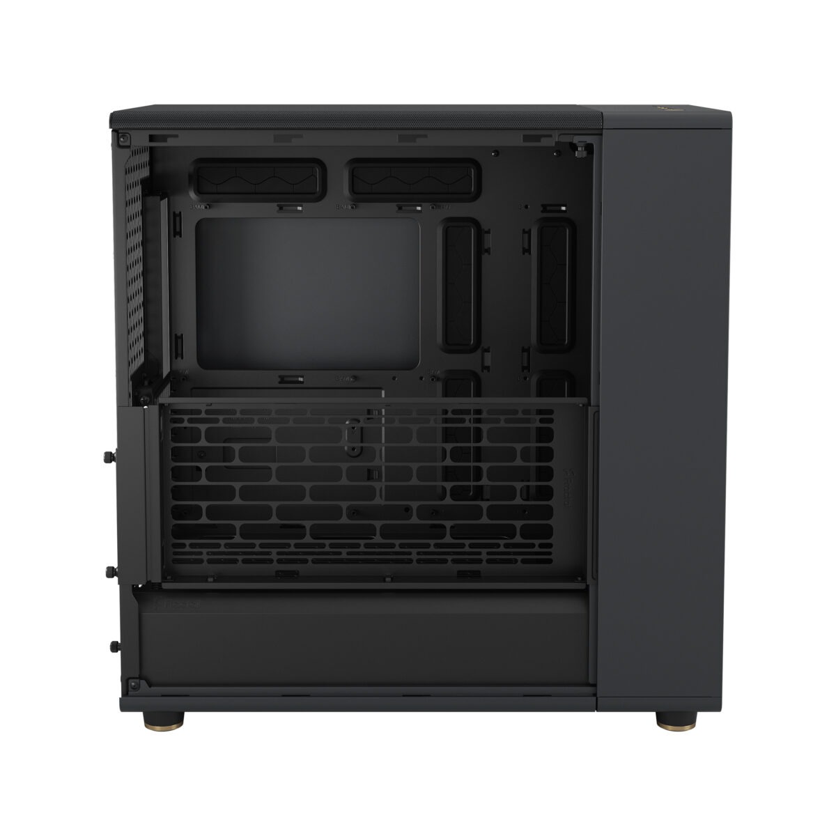 FD-C-NOR1X-01 Fractal North XL Mid-Tower CASE CHARCOAL Mesh Side Panel Fractal North XL Charcoal Mesh Mid Tower Case FD-C-NOR1X-01 – Open-Front Natural Ventilation, E-ATX Support, 413mm GPU Clearance, 420mm Radiator Ready, 3×140mm Fans Included | Charcoal Black ~  FD-C-NOR1X-01
