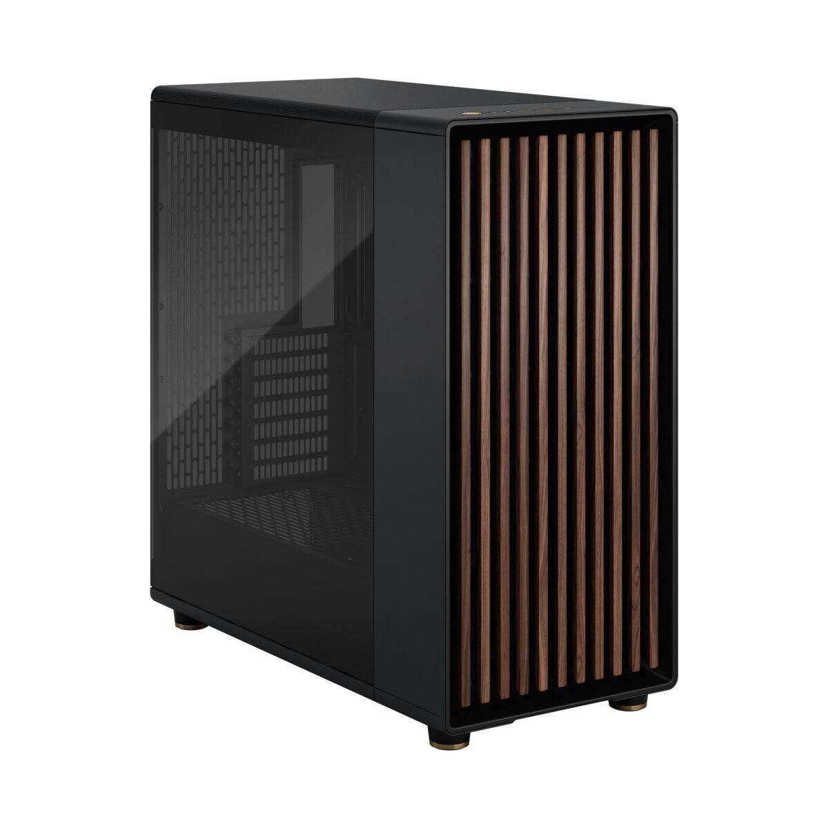FD-C-NOR1X-02 Fractal North XL Mid-Tower GAMING CASE CHARCOAL DARK TINT Fractal North XL Charcoal Black TG Dark PC Case – Tempered Glass Side Panel , E-ATX Support, 420 mm Radiator Capacity, 413 mm GPU Clearance, 3× 140 mm Aspect PWM Fans, Premium Mesh & Wood Design ~ FD-C-NOR1X-02