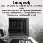 FD-C-NOR1X-01 Fractal North XL Mid-Tower CASE CHARCOAL Mesh Side Panel Fractal North XL Charcoal Mesh Mid Tower Case FD-C-NOR1X-01 – Open-Front Natural Ventilation, E-ATX Support, 413mm GPU Clearance, 420mm Radiator Ready, 3×140mm Fans Included | Charcoal Black ~  FD-C-NOR1X-01