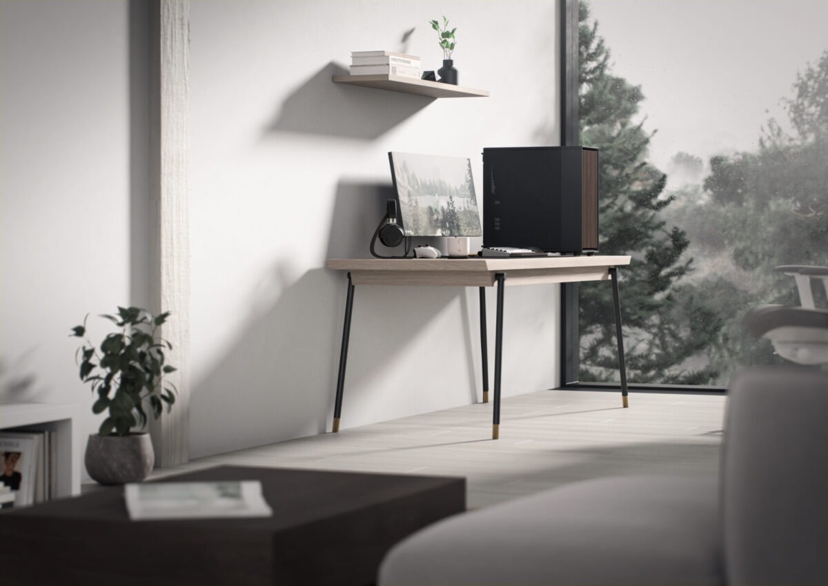 FD-C-NOR1X-01 Fractal North XL Mid-Tower CASE CHARCOAL Mesh Side Panel Fractal North XL Charcoal Mesh Mid Tower Case FD-C-NOR1X-01 – Open-Front Natural Ventilation, E-ATX Support, 413mm GPU Clearance, 420mm Radiator Ready, 3×140mm Fans Included | Charcoal Black ~  FD-C-NOR1X-01