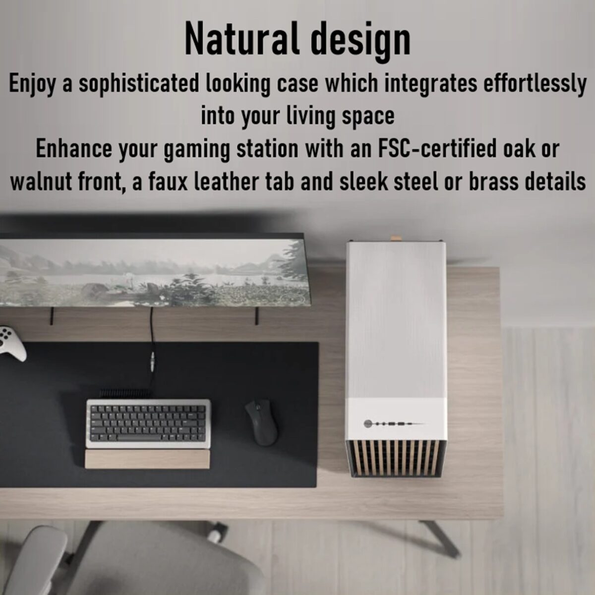 FD-C-NOR1X-01 Fractal North XL Mid-Tower CASE CHARCOAL Mesh Side Panel Fractal North XL Charcoal Mesh Mid Tower Case FD-C-NOR1X-01 – Open-Front Natural Ventilation, E-ATX Support, 413mm GPU Clearance, 420mm Radiator Ready, 3×140mm Fans Included | Charcoal Black ~  FD-C-NOR1X-01