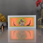 Meliodas RGB Anime Paper-Cut Shadow Lightbox [21 x 9.3 x 6cm] From The Seven Deadly Sins With Layered Art Design, 16 RGB Lighting Modes, White MDF Wood Frame, USB Power, And Remote Control 