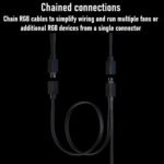 Fractal Prisma AL18 RGB PWM 2-Pack  High-Airflow 180mm ARGB Fans With LLS Bearings, PWM 300–1200 RPM Range, Uniform Glow Ring, High Static Pressure And Wide Compatibility | Black ~ FD-FAN-PRI-AL18-PWM-2P