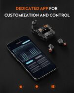 GravaStar Sirius Plus True Wireless Earbuds With Bluetooth 5.3, Hybrid ANC, 10mm Dynamic Drivers, RGB Ambient Lighting, 28-Hour Playtime, IPX4 Water Resistance | P9 PLUS ~ BLACK 