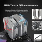 Thermalright Peerless Assassin 120 CPU Air Cooler With 6 Heat Pipes, Dual 120mm PWM Fans, 245W TDP, AGHP Technology, Aluminium Heatsink, For Intel And AMD AM4 AM5 LGA1700 | GRAPHITE SILVER