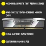 COSRAIR VENGEANCE® 48GB DDR5 CUDIMM RAM Kit ( 2x 24GB ) 7000MT/s , CL36 Low Latency, Aluminum Heatspreader, Intel XMP 3.0 Ready / Optimized for Intel® 800 Series  | Iridescent Chrome ~ CMKC96GX5M4X7000C36