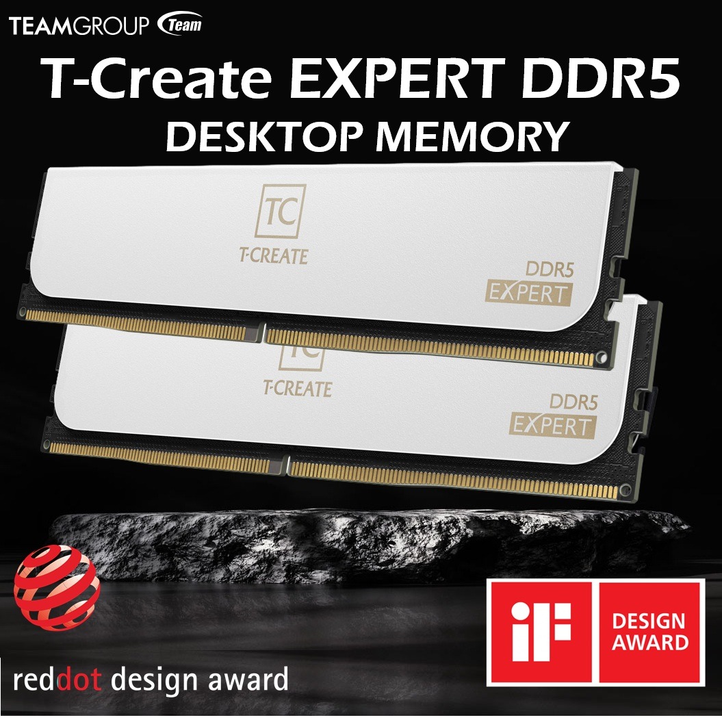 TEAMGROUP T-Create EXPERT DDR5  Desktop Memory 64GB Kit (2x 32GB) 6000MHz Overclocking CL38 1.35V (PC5-48000) , Intel XMP 3.0 &AMD EXPO Support | WHITE ~ CTCWD564G6000HC38JDC01