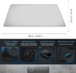 Large Gaming Mouse Pad - 900 x 400 x 2 mm - Mouse Pad - Stitched Edges - Extended Mouse Pad with Special Surface - Surface Improves Speed and Precision - Non-slip Rubber Base | WHITE