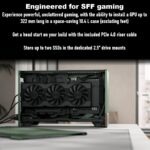 FD-C-TER1N-01 FRACTAL DESIGN TERRA GRAPHITE MINI ITX USB 3.2 CASE Fractal Terra Graphite Mini-ITX Case With Solid Walnut Front, 8mm Aluminum Panel, PCIe 4.0 Riser, Adjustable Spine, 322mm GPU Support, SFX PSU, Dual SSD Mounts ~ FD-C-TER1N-01