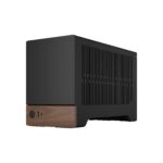 FD-C-TER1N-01 FRACTAL DESIGN TERRA GRAPHITE MINI ITX USB 3.2 CASE Fractal Terra Graphite Mini-ITX Case With Solid Walnut Front, 8mm Aluminum Panel, PCIe 4.0 Riser, Adjustable Spine, 322mm GPU Support, SFX PSU, Dual SSD Mounts ~ FD-C-TER1N-01