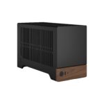 FD-C-TER1N-01 FRACTAL DESIGN TERRA GRAPHITE MINI ITX USB 3.2 CASE Fractal Terra Graphite Mini-ITX Case With Solid Walnut Front, 8mm Aluminum Panel, PCIe 4.0 Riser, Adjustable Spine, 322mm GPU Support, SFX PSU, Dual SSD Mounts ~ FD-C-TER1N-01