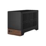 FD-C-TER1N-01 FRACTAL DESIGN TERRA GRAPHITE MINI ITX USB 3.2 CASE Fractal Terra Graphite Mini-ITX Case With Solid Walnut Front, 8mm Aluminum Panel, PCIe 4.0 Riser, Adjustable Spine, 322mm GPU Support, SFX PSU, Dual SSD Mounts ~ FD-C-TER1N-01
