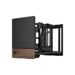 FD-C-TER1N-01 FRACTAL DESIGN TERRA GRAPHITE MINI ITX USB 3.2 CASE Fractal Terra Graphite Mini-ITX Case With Solid Walnut Front, 8mm Aluminum Panel, PCIe 4.0 Riser, Adjustable Spine, 322mm GPU Support, SFX PSU, Dual SSD Mounts ~ FD-C-TER1N-01