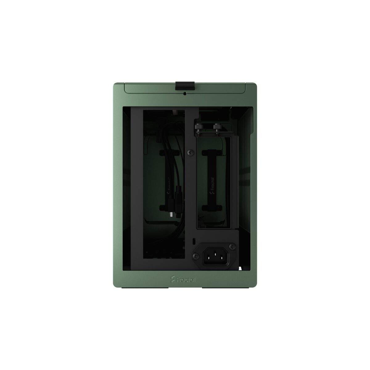 Fractal Terra JADE Mini-ITX PC Case With Walnut Front, 8mm CNC Aluminum, PCIe 4.0 Riser, Adjustable 30mm Spine, 322mm GPU Clearance, SFX PSU Support, 2× SSD Mounts ~ FD-C-TER1N-03