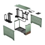 Fractal Terra JADE Mini-ITX PC Case With Walnut Front, 8mm CNC Aluminum, PCIe 4.0 Riser, Adjustable 30mm Spine, 322mm GPU Clearance, SFX PSU Support, 2× SSD Mounts ~ FD-C-TER1N-03