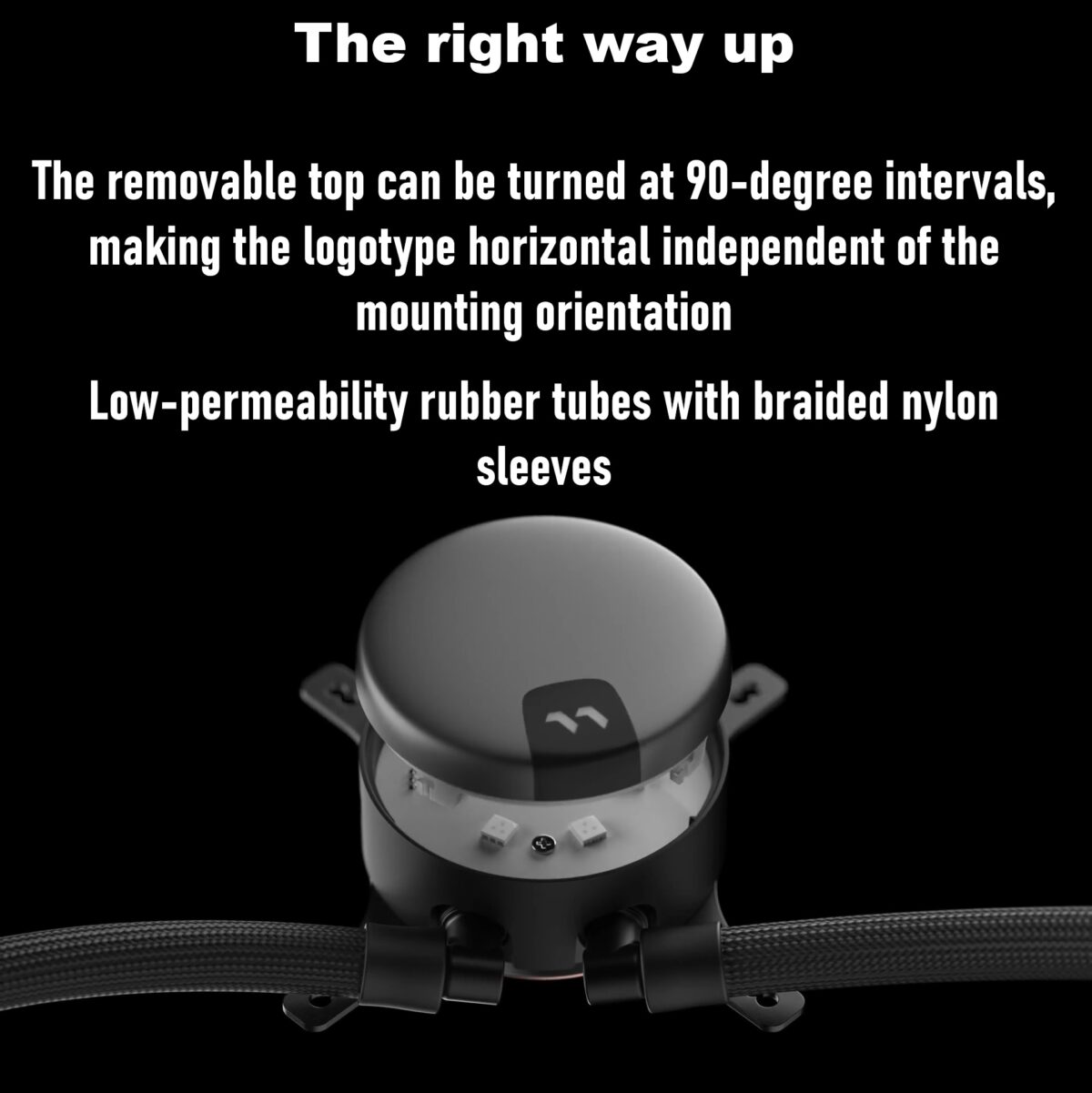 Fractal Lumen S24 RGB V2  ARGB Liquid Cooler With Six Addressable LEDs, Copper Cold Plate, Dual Aspect 12 RGB PWM Fans, Dark Stealth Mode, 400mm Tubes, And Wide Intel/AMD Socket Support | BLACK ~ FD-W-L1-S2412