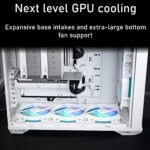 FD-C-TOR1A-07 FRACTAL DESIGN TORRENT WHITE RGB LIGHT TINT CASE Fractal Torrent White RGB TG Clear Tint PC Case With 180 mm Prisma Fans, Extreme Airflow Design, E-ATX Support, 461 to 423 mm GPU, 420 mm Radiator Compatibility & Tempered Glass ~ FD-C-TOR1A-07