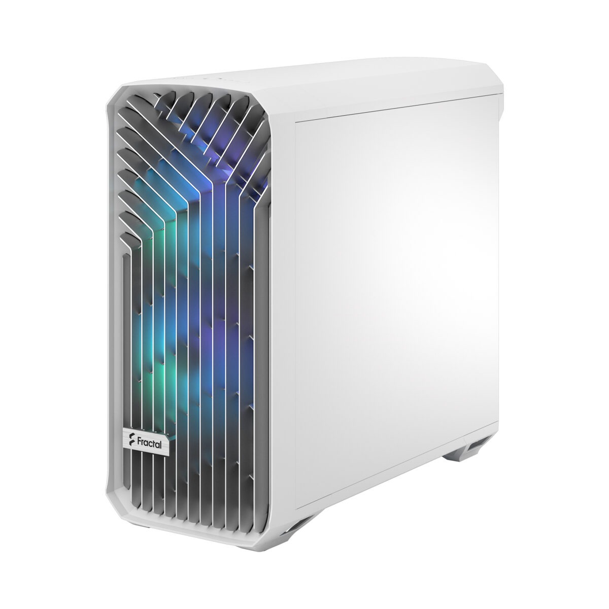 FD-C-TOR1A-07 FRACTAL DESIGN TORRENT WHITE RGB LIGHT TINT CASE Fractal Torrent White RGB TG Clear Tint PC Case With 180 mm Prisma Fans, Extreme Airflow Design, E-ATX Support, 461 to 423 mm GPU, 420 mm Radiator Compatibility & Tempered Glass ~ FD-C-TOR1A-07