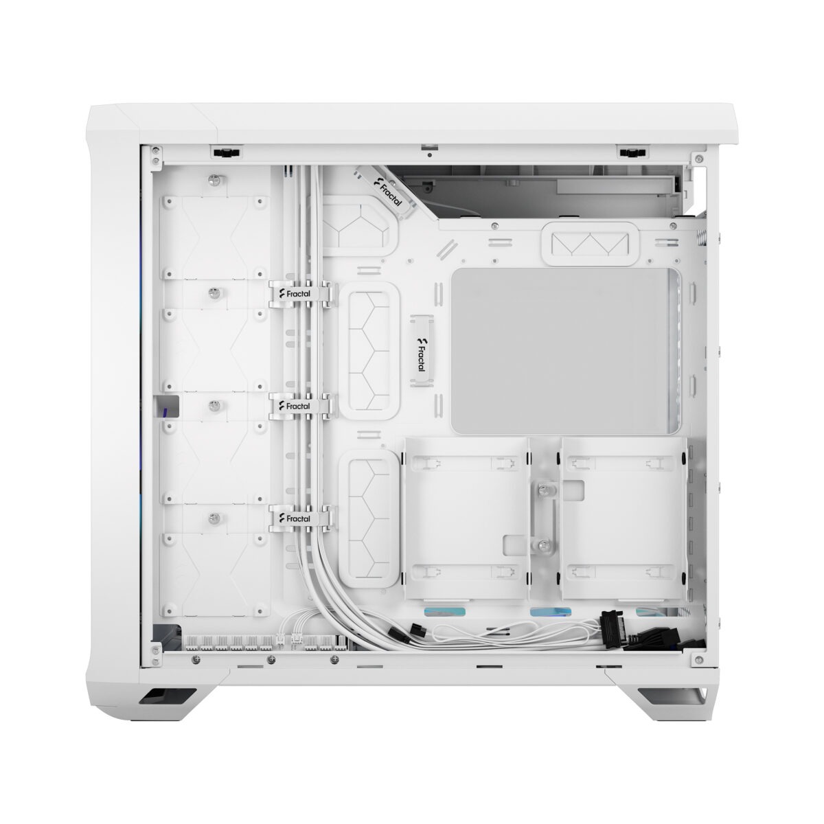 FD-C-TOR1A-07 FRACTAL DESIGN TORRENT WHITE RGB LIGHT TINT CASE Fractal Torrent White RGB TG Clear Tint PC Case With 180 mm Prisma Fans, Extreme Airflow Design, E-ATX Support, 461 to 423 mm GPU, 420 mm Radiator Compatibility & Tempered Glass ~ FD-C-TOR1A-07