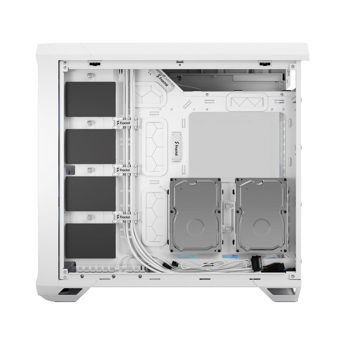 FD-C-TOR1A-07 FRACTAL DESIGN TORRENT WHITE RGB LIGHT TINT CASE Fractal Torrent White RGB TG Clear Tint PC Case With 180 mm Prisma Fans, Extreme Airflow Design, E-ATX Support, 461 to 423 mm GPU, 420 mm Radiator Compatibility & Tempered Glass ~ FD-C-TOR1A-07