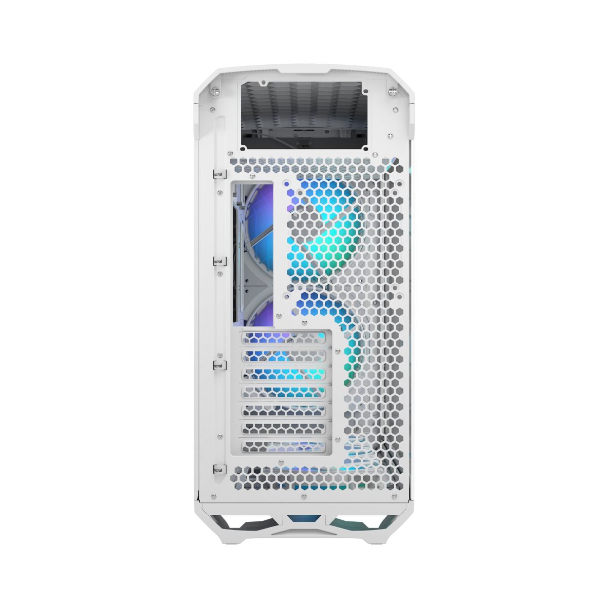 FD-C-TOR1A-07 FRACTAL DESIGN TORRENT WHITE RGB LIGHT TINT CASE Fractal Torrent White RGB TG Clear Tint PC Case With 180 mm Prisma Fans, Extreme Airflow Design, E-ATX Support, 461 to 423 mm GPU, 420 mm Radiator Compatibility & Tempered Glass ~ FD-C-TOR1A-07