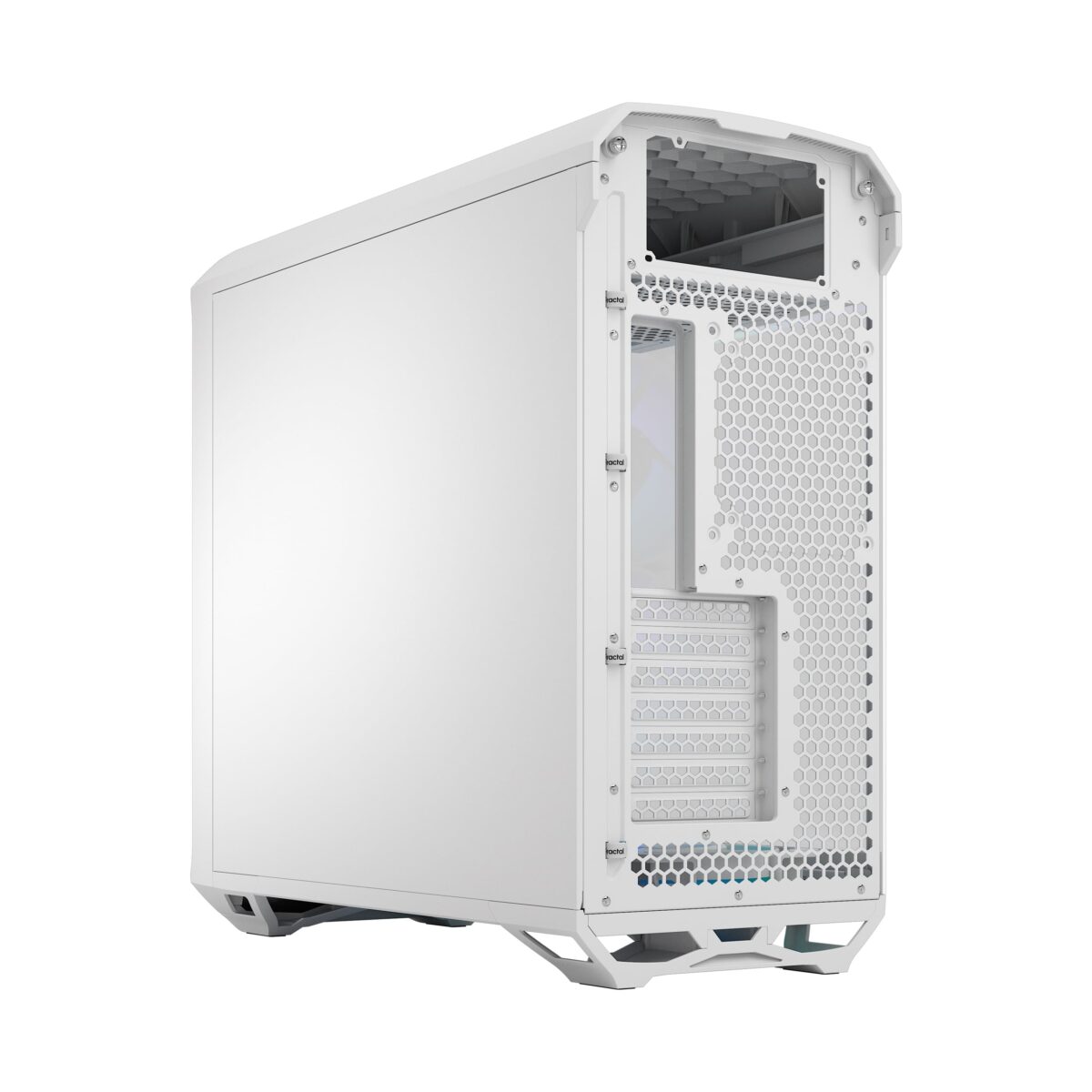 FD-C-TOR1A-07 FRACTAL DESIGN TORRENT WHITE RGB LIGHT TINT CASE Fractal Torrent White RGB TG Clear Tint PC Case With 180 mm Prisma Fans, Extreme Airflow Design, E-ATX Support, 461 to 423 mm GPU, 420 mm Radiator Compatibility & Tempered Glass ~ FD-C-TOR1A-07