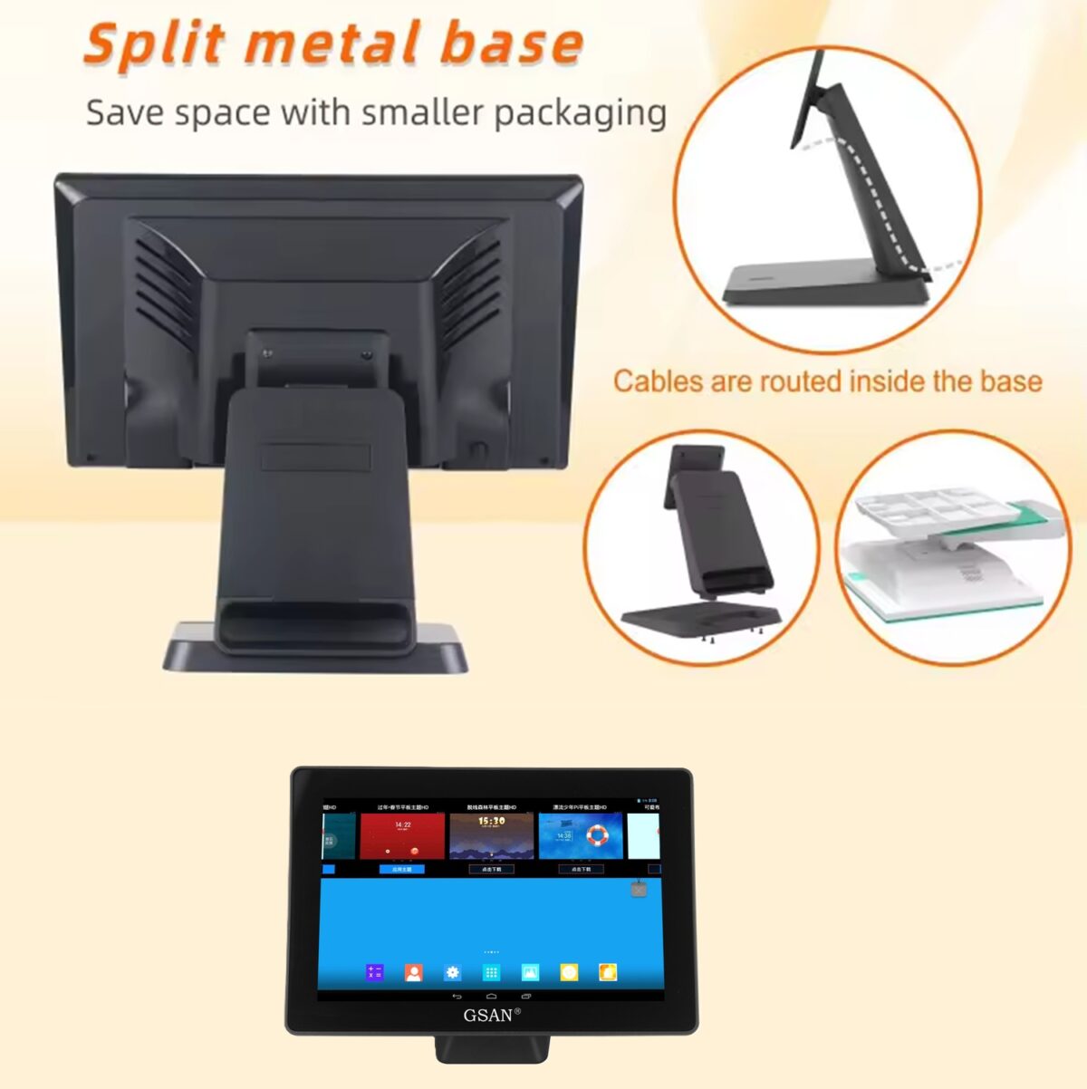 GS-A4  POS Terminal With 15.6” Touch Capacitive Display, Intel Core i5 4th Gen, 8GB DDR3, 128GB SSD, Multiple USB & COM Ports, Windows Support