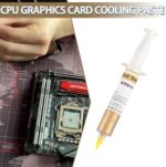 HY610 THERMAL GREASE HY610 HALNZIYE HY610 Gold Thermal Grease 25g Large Syringe – 3.05W/m-K Conductivity, Low Impedance, -20~180°C Operation, CPU/GPU Cooling Paste for DIY PC Builders & High-Thermal Modules