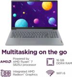 Lenovo IdeaPad Slim 3 15ABR8 15.6 Inch FHD IPS Touch Ryzen 7 5825U 16GB DDR4 512GB NVMe SSD Wi-Fi 6 Windows 11 Home Laptop