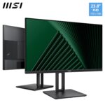 MSI PRO MP245PG 23.8 Inch Full HD Office Monitor - 1920 x 1080 IPS Panel, 100 Hz, Eye-Friendly Screen, VESA Mountable, Display Kit Support, 4-Way Adjustable - HDMI 1.4, DisplayPort 1.2, D-Sub