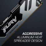 Kingston Fury Renegade 16GB DDR5 7600MT/s Desktop RAM With CL38 Timing 1.45V , Intel XMP 3.0 And AMD EXPO Support, Aluminium Heat Spreader, High-Speed Gaming Memory | Silver/Black ~ KF576C38RS-16 