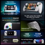 ASUS ROG Xbox Ally Handheld Gaming Console With Ryzen Z2 A, 16GB LPDDR5, 512GB NVMe SSD, 7” FHD 120Hz FreeSync Display, Windows 11, Wi-Fi 6E | WHITE ~ RC73YA-XB_ALLY.Z2A.16