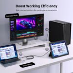 UGREEN-35984A UGREEN HDMI to USB-C 4K 60Hz 2 Meter Cable With USB Power Cable UGREEN Active HDMI To USB-C 4K 60Hz Cable With USB Power 2-meters , Supports 2K 120Hz 1080P 144Hz HDR Surround Audio, Unidirectional HDMI to Thunderbolt , for Switch, PS5 - SteamDeck - Laptop to USB-C Portable Monitor -AR/XR Headset | 35984A