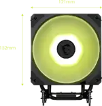 MSI MAG COREFROZR AA13  ARGB CPU Air Cooler With 240W TDP, Quad 6mm Heat Pipes, 120mm CycloBlade7 Fan, Intel LGA 1700/1851 & AMD AM4/AM5 Support | Black