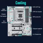 90MB1M10-MVAAY0 ASUS B850 MAX GAMING WIFI W AM5 MOTHERBOARD ASUS B850 MAX GAMING WIFI W - AMD AM5 ATX Motherboard, For Ryzen 9000/8000/7000, DDR5 8000+ MT/s, PCIe 5.0 x16, Triple M.2, WiFi 6E, 2.5Gb LAN, USB 10Gbps Type-C, DisplayPort, HDMI, BIOS FlashBack, Aura Sync