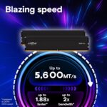 CP2K48G56C46U5 RAM CRUCIAL PRO 96GB (48X2) 5600MHZ BLACK Crucial Pro 96GB DDR5-5600 RAM Kit (48GB x2), Low-Profile Heat Spreader, CL46, Intel XMP 3.0 & AMD EXPO, 1.1V UDIMM, High-Bandwidth Memory for Gaming, Creators & Workstations ~ BLACK CP2K48G56C46U5