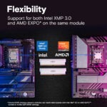 CP2K16G60C36U5W RAM CRUCIAL PRO 32GB (16X2) 6000MHZ CL 36 WHITE DESKTOP Crucial Pro DDR5 32GB RAM Kit (2×16GB) 6000MT/s CL36 1.35V Overclocking Gaming Memory Modules with Intel XMP 3.0 & AMD EXPO, Low-Latency DDR5 OC Memory | WHITE ~ CP2K16G60C36U5W