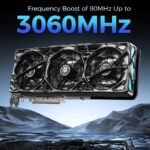 Yeston x GravaStar Radeon RX 9070 XT Mercury Nova OC 16GB GDDR6 PCIe 5.0 Graphics Card With Navi48 4nm Core, 3060MHz Boost Clock, Triple 8-Pin Power, Vapor Chamber Cooling, ARGB Design